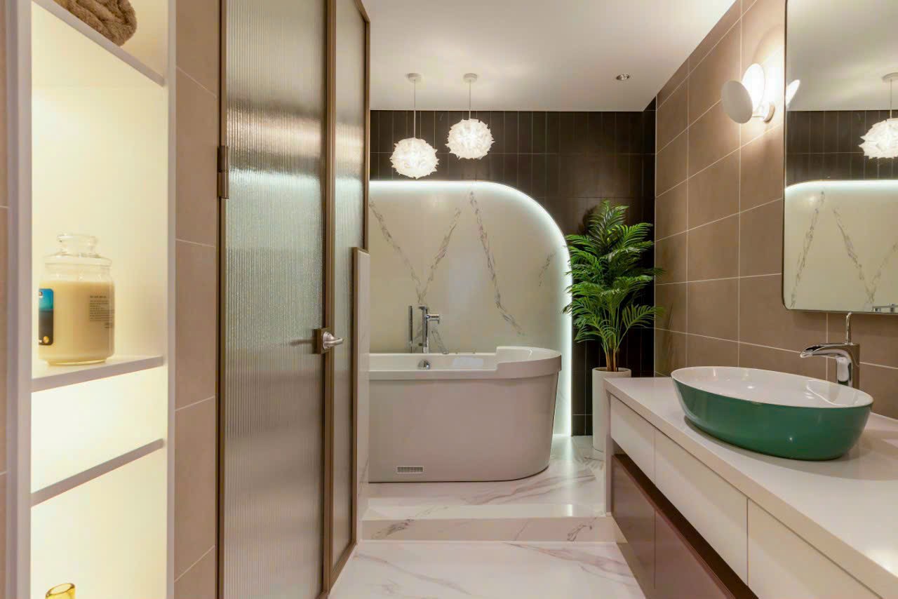 LỰA CHỌN ĐÈN TRANG TRÍ VÀ PHỤ KIỆN ĐÁ HOA CƯƠNG CHO NHÀ TẮM