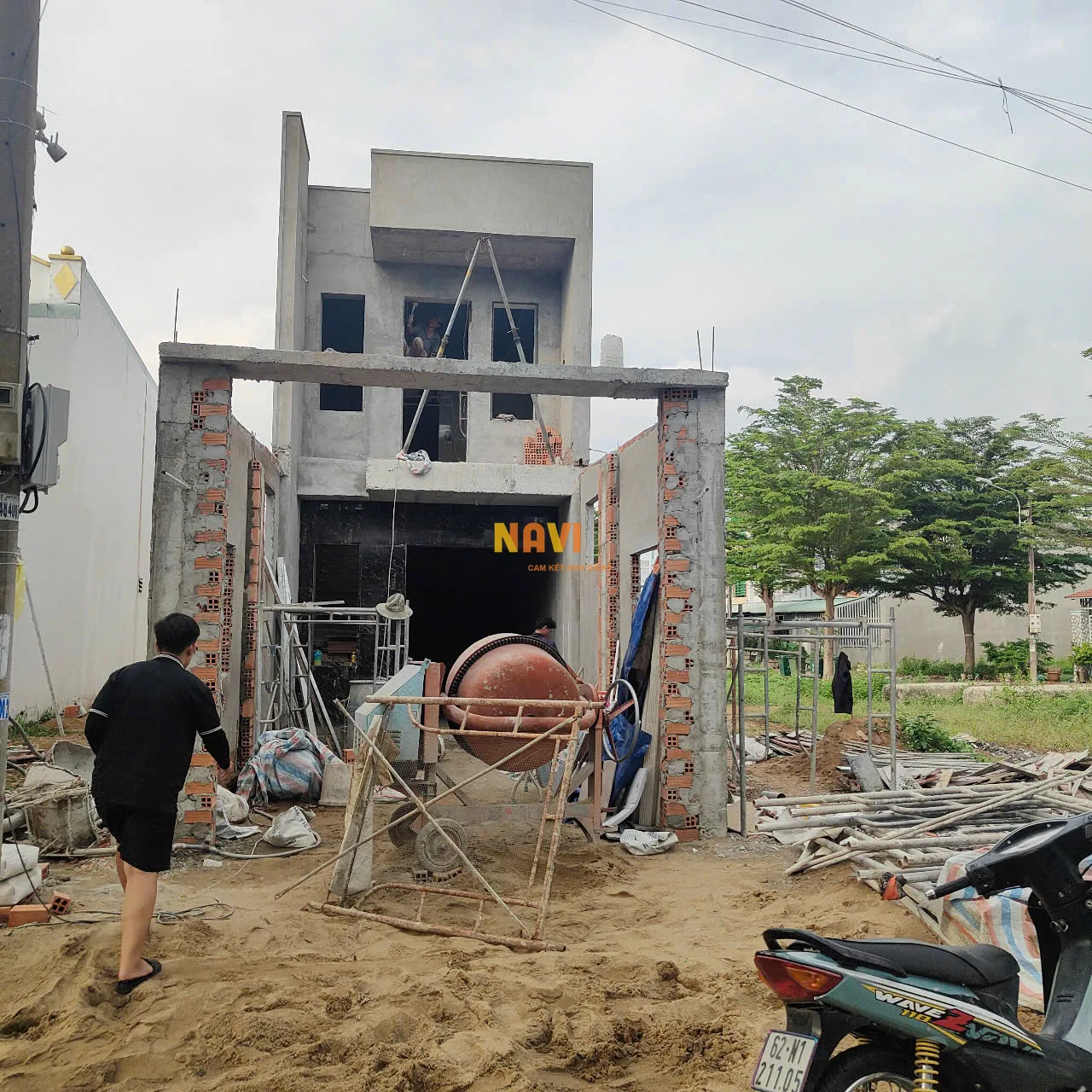 Ốp đá cầu thang khu dân cư Nam Long, An Thạnh, Cần Đước