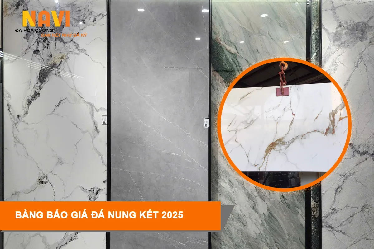 Báo Giá Đá Hoa Cương Nung Kết Mới Nhất 2025 – Ứng Dụng & Thi Công Thực Tế